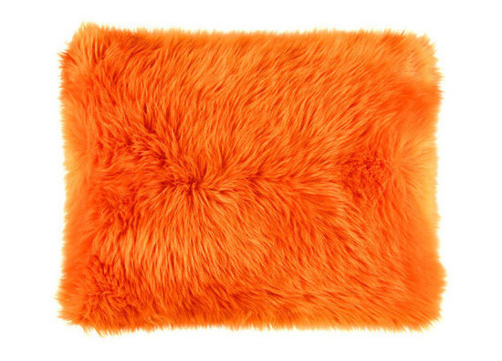 Decorative faux fur pillow MANDARA